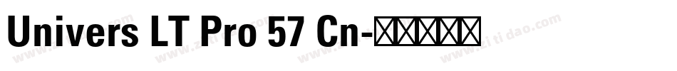 Univers LT Pro 57 Cn字体转换